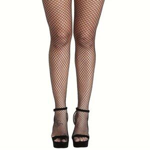 BLACK FISHNET HOISERY - STRETCHY POLYESTER BLEND